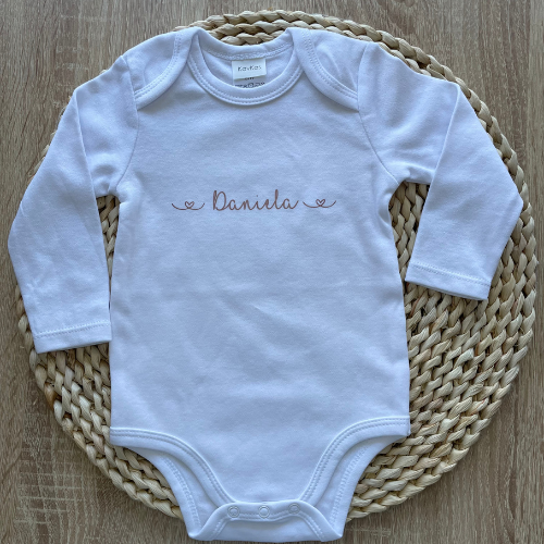 Body personalizado nombre corazón