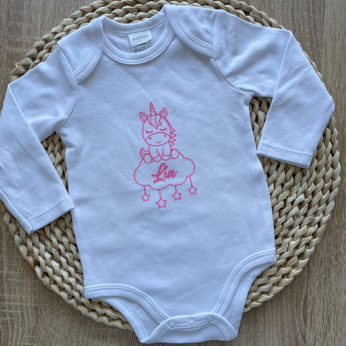 Body personalizado nombre unicornio