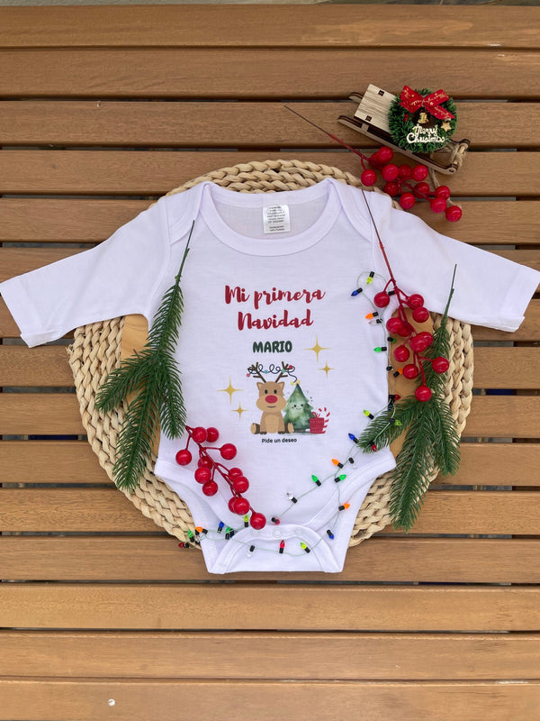 Body personalizado Mi primera navidad