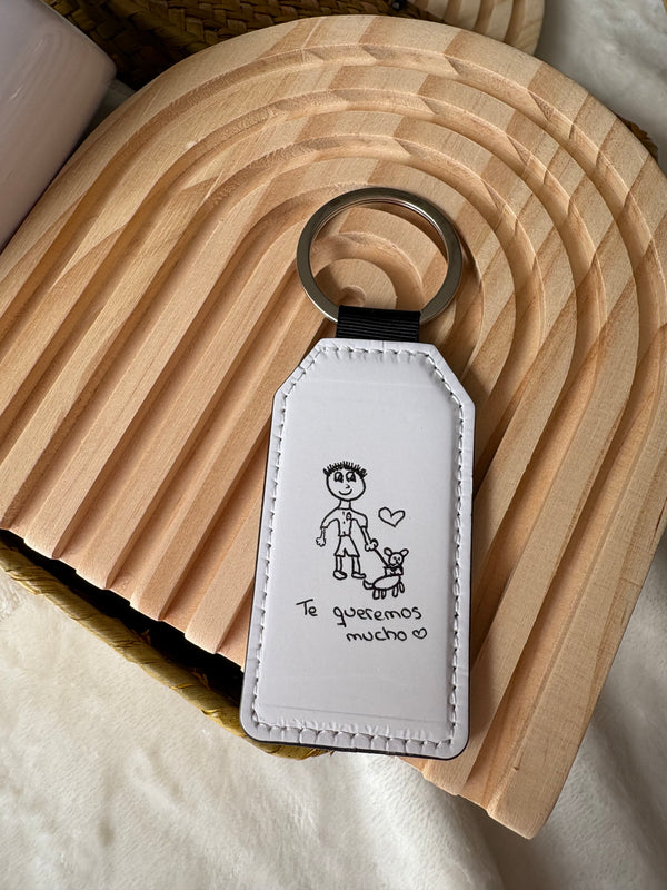 Llavero dibujo personalizado