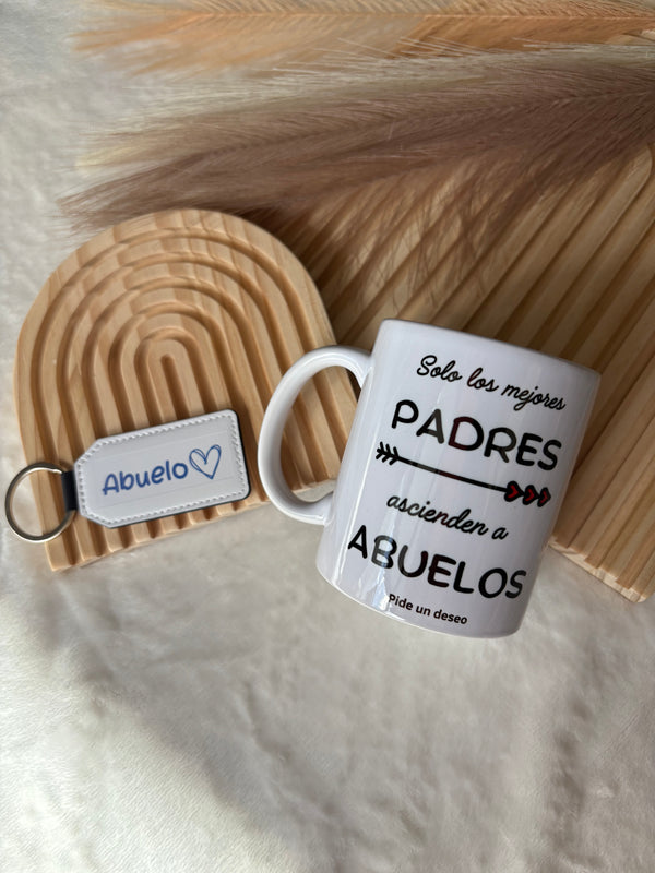 Taza y llavero abuelo