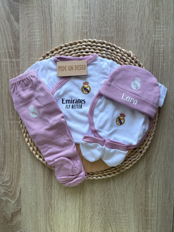 Primera puesta Real Madrid rosa